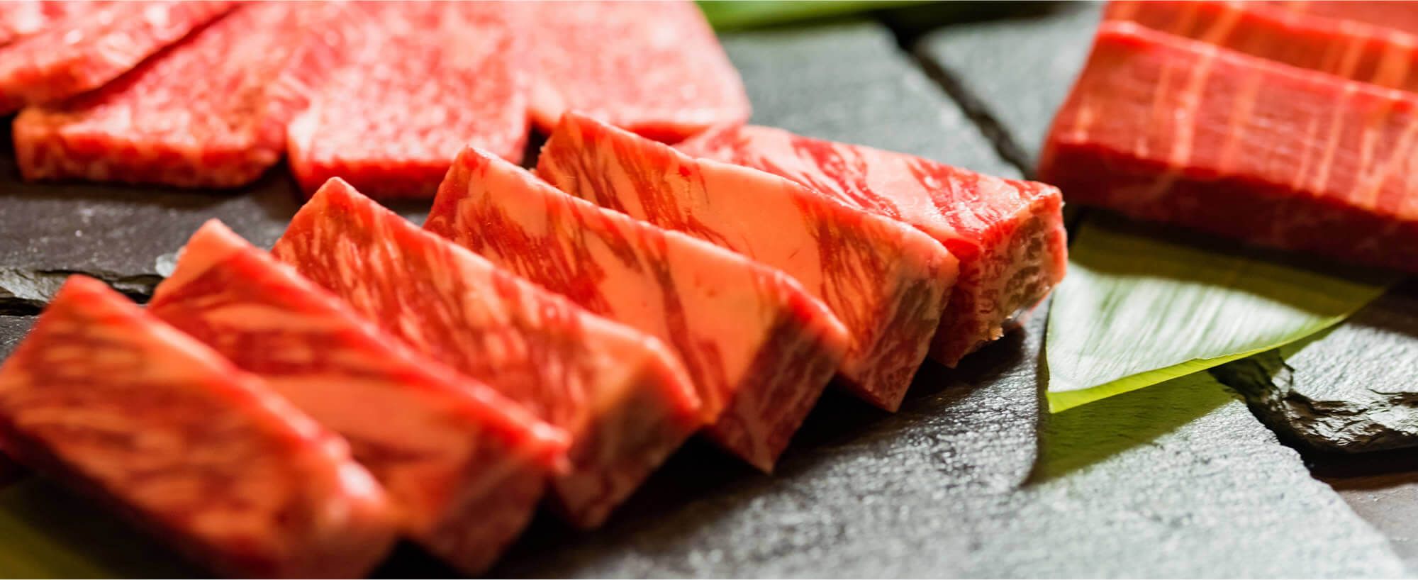 特選和牛サーロインのクローズアップ