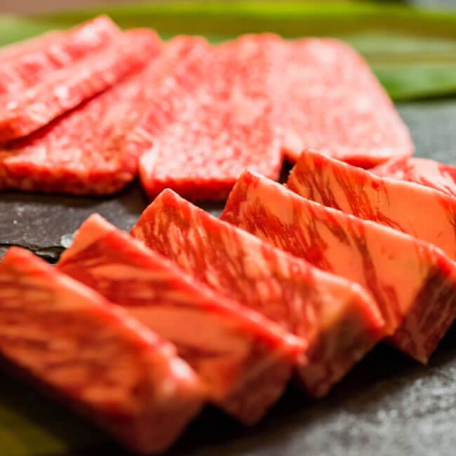 特選和牛サーロインのクローズアップ