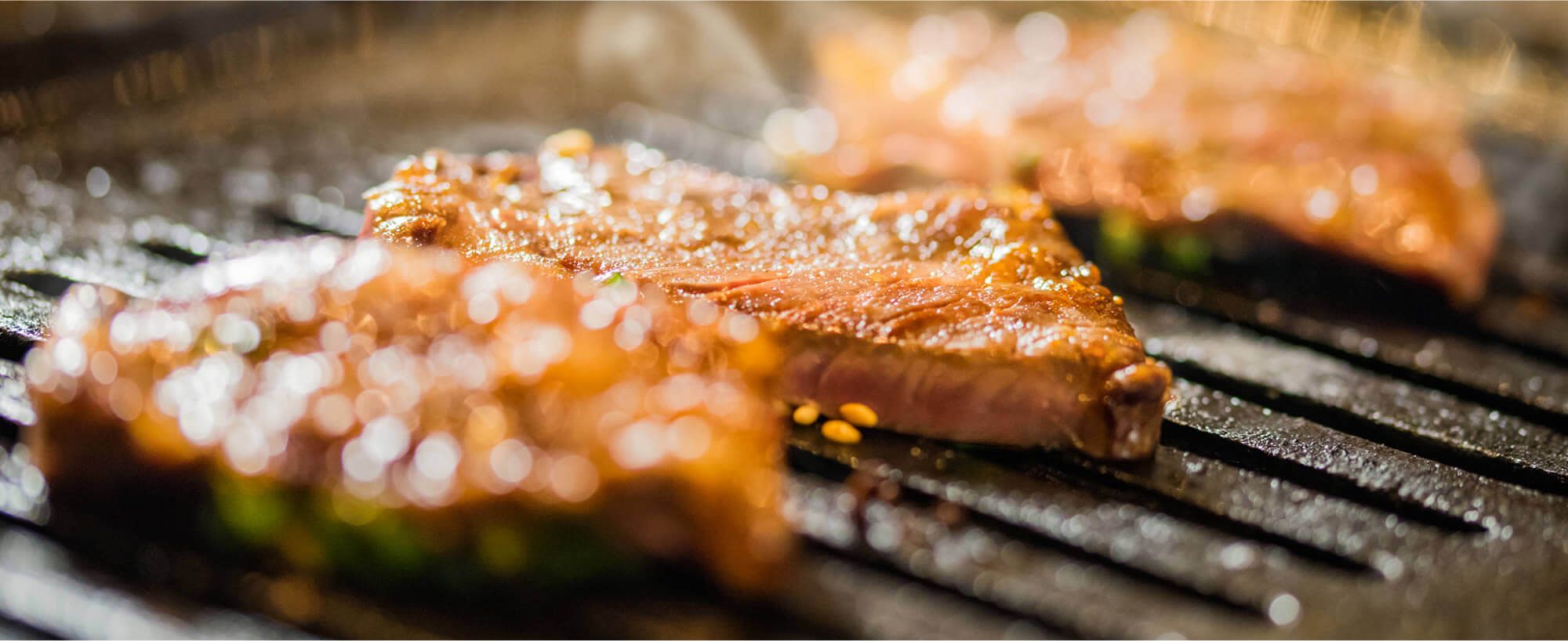 焼肉のクローズアップ