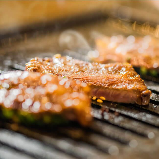 焼肉のクローズアップ